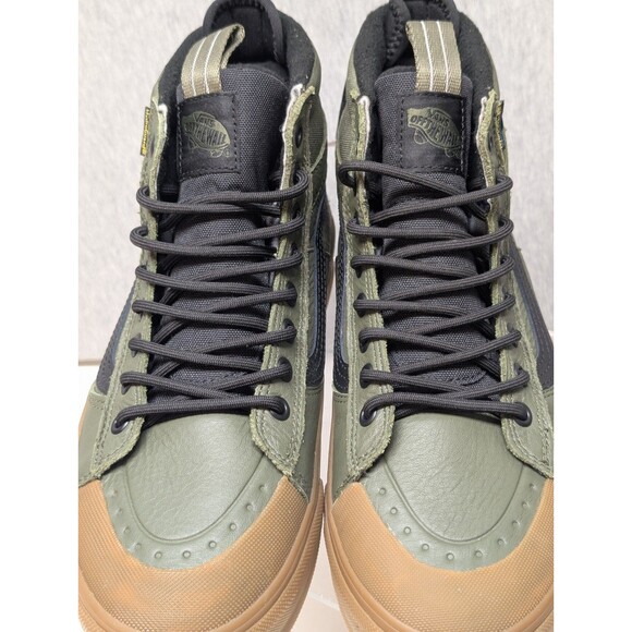 Vans MTE Sk8-Hi Waterproof Insulated Shoe Olive Green Mens 7 Women's 8.5 - Picture 3 of 11